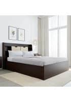 Nilkamal Riva Engineered Wood Queen Bed with Box Storage (New Wenge)