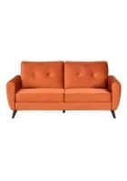 Nilkamal Rockingham 3 Seater Fabric Sofa (Rust Orange)