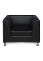 Nilkamal Russo 1 Seater Sofa (Cola Black, Rectangular)