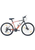 Plutus 700C Bike 26 Inch Wheel, Multi Speed Shimano Gears For Unisex With Frame Size 18 Inch (Orange)