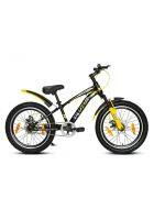 Plutus Pacer Kids Bike Wheel Size 20T Frame Size 16 Inch Dual Disc Brake With Single Speed (Yellow)