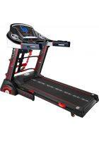 PowerMax Fitness X Marvel MTA-2300M Ironman Edition (4HP Peak) Smart Folding Electric Treadmill with Auto Incline, MP3 for Home Gym and Cardio Training (Red)