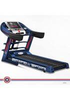 PowerMax Fitness Marvel MTM-1000M Captain America Edition (4HP Peak) Smart Folding Electric Treadmill with Manual Incline, MP3, Speaker, Exercise Machine for Home Gym and Cardio Training - Blue