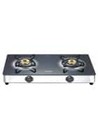 Prestige Royale Glass, Stainless Steel Manual Gas Stove (Black, GT 02)