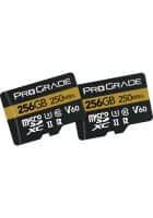 Prograde Digital 256Gb Uhs-Ii Microsdxc Memory Card With Sd Adapter 2-Pack