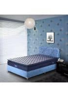Peps 8 inch Zenimo Double Size Faux Top Spring Mattress PEPSZENPKFTDB (Blue, 75 x 48 inch)