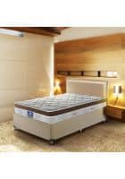 Peps 10 inch Fontaine Double Size Euro Top Spring Mattress RTPKFTETBW (Brown, 75 x 48 inch)