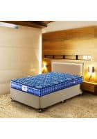 Peps 10 inch Springkoil Single Size Normal Top Spring Mattress SKBNNLDB (Dark Blue, 75 x 36 inch)