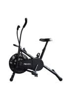 Reach Air Bike Exercise Cycle with Moving Handles and Adjustable Cushioned Seat (AB-110)