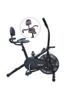 Reach Air Bike Exercise Cycle with Moving Handles and Adjustable Cushioned Seat (AB-110BH)