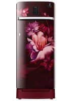 Samsung 209 L 4 Star Direct Cool Single Door Refrigerator Midnight Blossom Red (RR23C2K33RZ/HL)