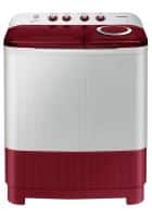 Samsung 8 kg Semi Automatic Top Load Washing Machine Light Gray with Wine Base (WT80C4000RR/TL)