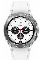 Samsung Watch 4 Clasic BT 42 mm 1.2 inch Customisable Fluoroelastomer Case Silver Strap Smart Watch (SM-R880NZSAINU)