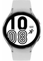 Samsung Watch 4 LTE 44 mm 1.4 inch Customisable Fluoroelastomer Case Silver Strap Smart Watch (SM-R875FZSAINU)