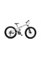 Scorpion Multi Speed Fat Folding Cycle, For Men, Women And Age Group As 13+ Years, 21 Speed Gears With Dual Disc Brakes (White)