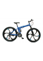 Scorpion Multi Speed Folding Cycle, For Men, Women And Age Group As 13+ Years, 21 Speed Gears With Dual Disc Brakes (Blue)