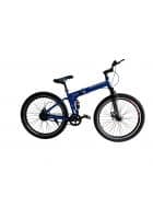 Scorpion Single Speed Folding Cycle, For Men, Women And Age Group As 13+ Years, Dual Disc Brakes (Blue)