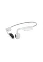 Shokz Open Move Wireless Bone Conduction Open-Ear Bluetooth Headphones (White, 2.0 Stereo)
