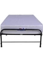 Springtek Folding Rollaway Bed with 6 inches Mattress Metal Single Bed