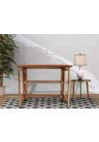 Springtek Vidya Study table Solid Wood Study Table (Free Standing, Finish Color - Brown)
