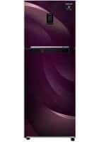 Samsung 314 L 2 Star Frost Free Double Door Refrigerator Rythmic Twirl Red (RT34T46324R/HL)
