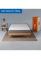 Sleepyhead Flip - Dual Sided 6 inch High Density King Size Foam Mattress (White And Grey, 72 x 72 inch)