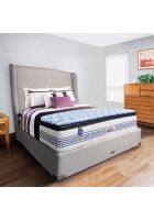 Springfit Pro Activ Flow 8 inch Orthopedic Double Size Memory Foam Mattress (White And Blue, 78 x 48 inch)