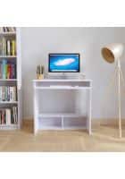 Thea Engineered Wood Computer Table in White Colour