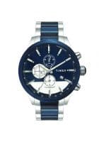Timex E Class Surgical Steel Gents Watch Analog Watch (Blue+Silver)