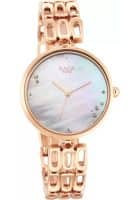 Titan 33 mm 3 Needle Analog Watch, Rose Gold Strap