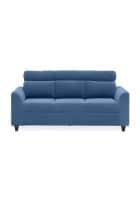 Duroflex Zivo Plus Fabric 3 Seater Sofa Set (Twilight Blue)