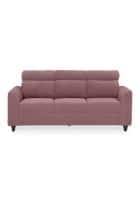 Duroflex Zivo Plus Fabric 3 Seater Sofa Set (Dusky Pink)