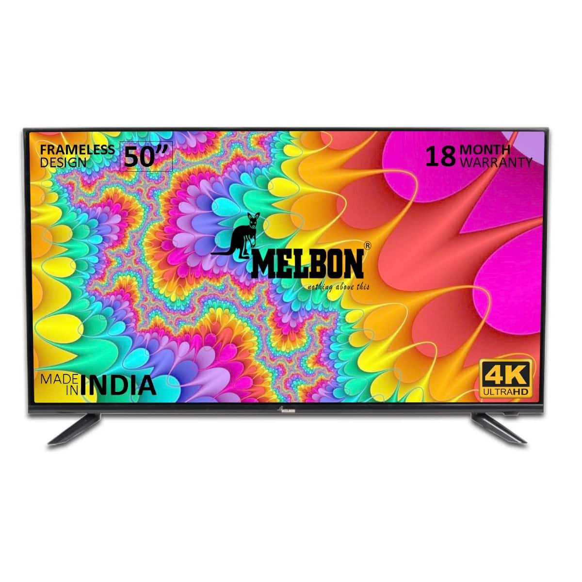 Melbon 127 cm 50 Inch 4K Ultra HD LED Smart TV Black