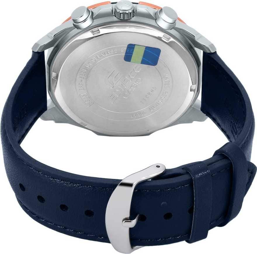 men fashion ex306 blue leather analog men's watch