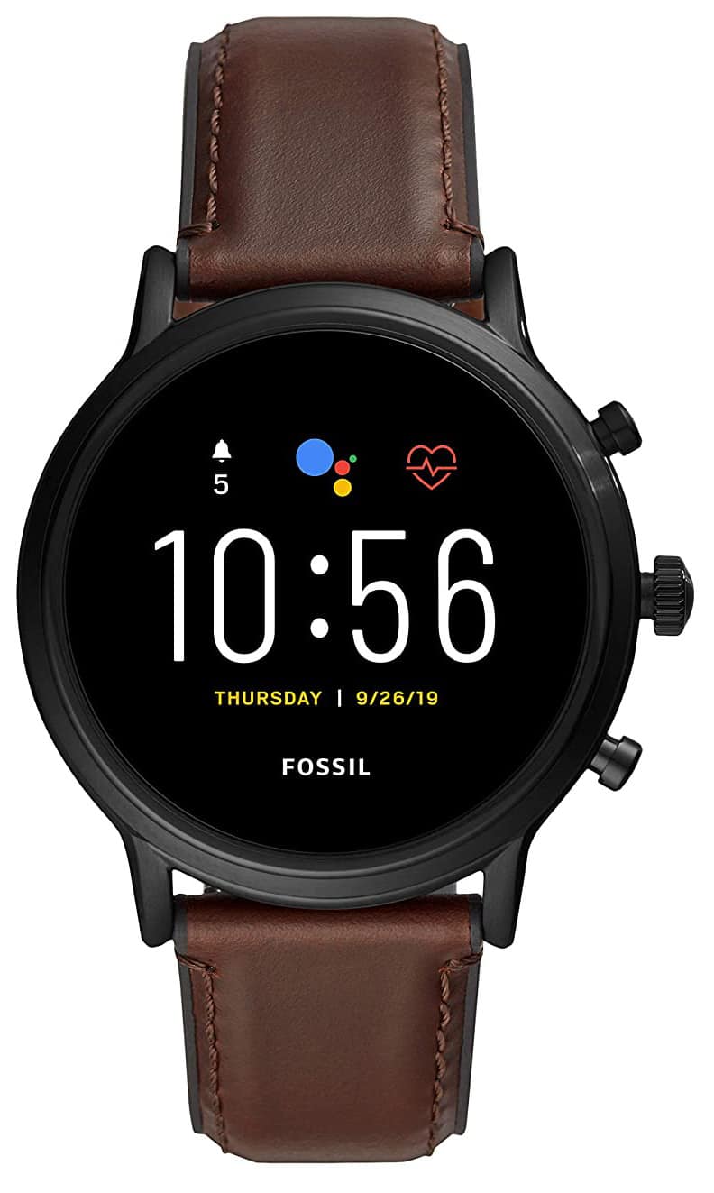 Fossil Gen 5 Carlyle Touchscreen Mens Smartwatch Speaker with Heart Rate GPS and Smartphone Notifications Black FTW4026 on EMI Bajaj Mall