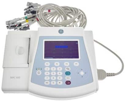 GE Healthcare Portable Resting ECG Machine White (MAC 600) on EMI 