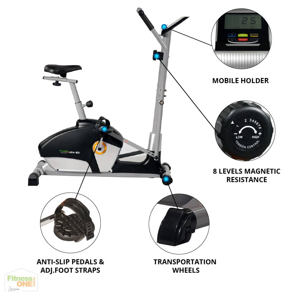 FitnessOne Propel HDA63i best dual action bike for home use on EMI