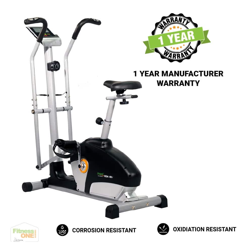 FitnessOne Propel HDA63i best dual action bike for home use on EMI