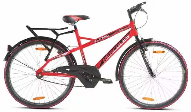 Hercules Bazooka 26T Non Geared Road Cycle Red on EMI Bajaj Mall