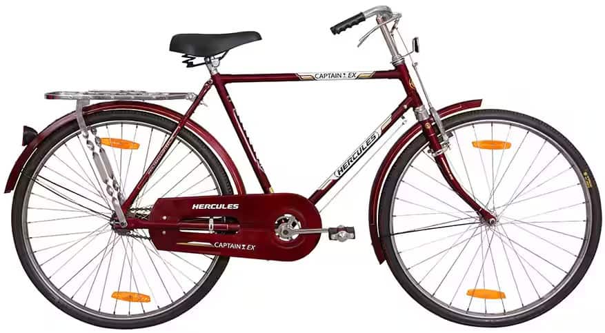 Hercules Captain Ex 26 Inch Non Geared Road Cycle Rich Burgundy on EMI Bajaj Mall