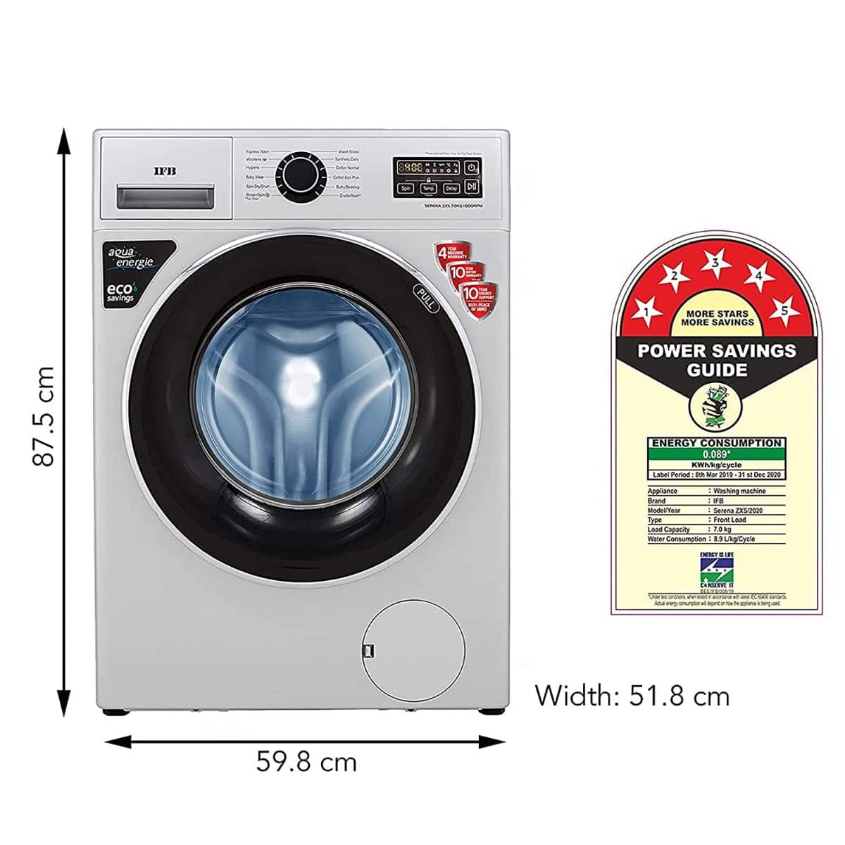 serena zss ifb washing machine