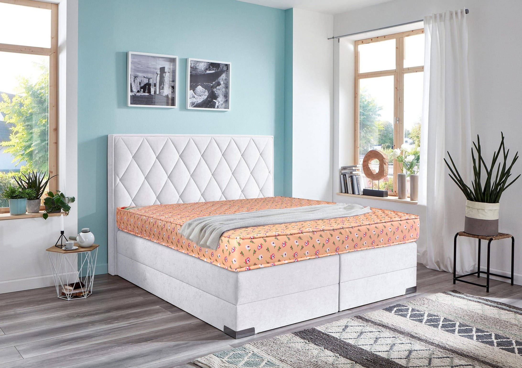 Kurl on Jade 4 Inch King Size Foam Mattress 72 x 72 Inch on EMI