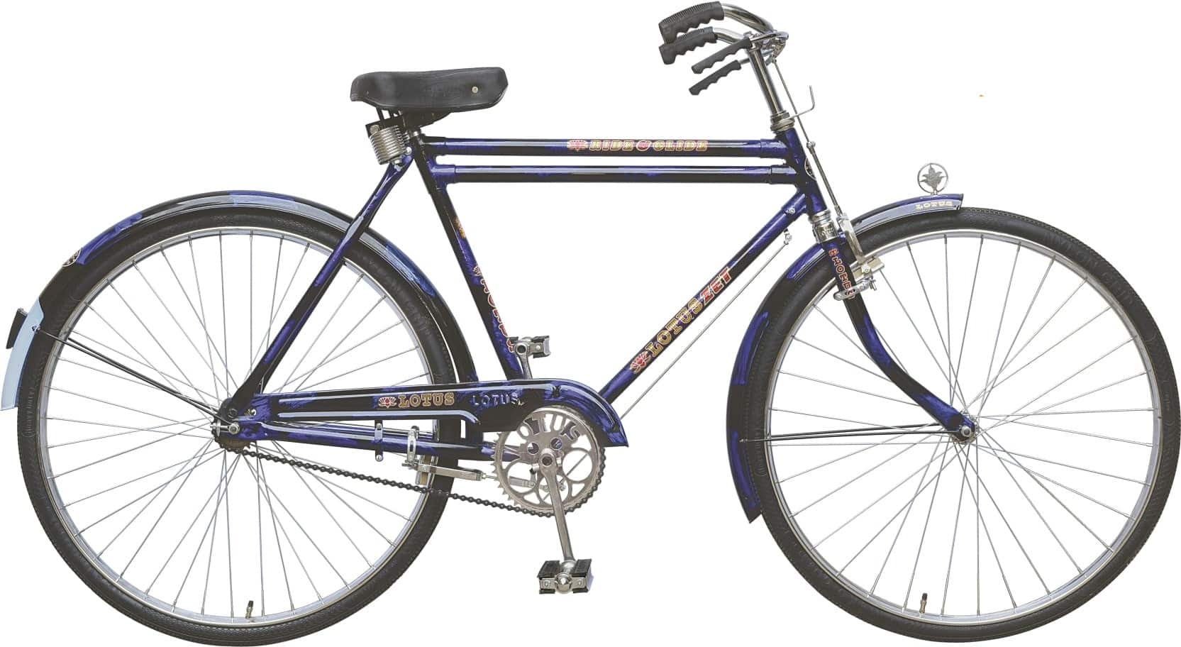 Lotus S Zet 22 inch Double Bar Standard 28 T Road Cycle Frame Size 22 inch Blue