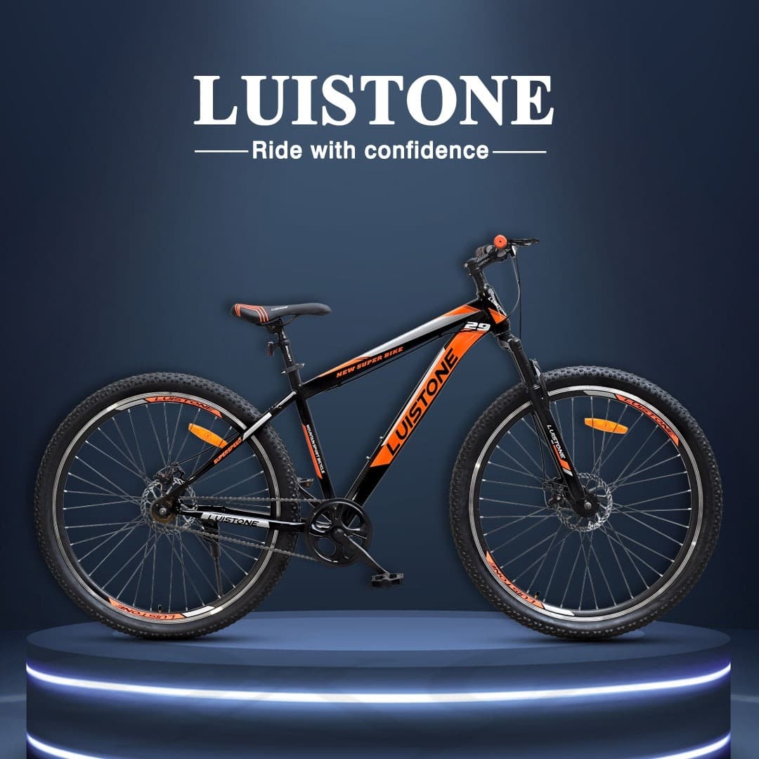 Luistone Orange Cycle with 29 Inches Dual Disc Brake on EMI Bajaj Mall