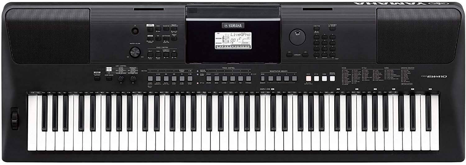 Yamaha PSR EW410 Keyboard Black on EMI Bajaj Mall