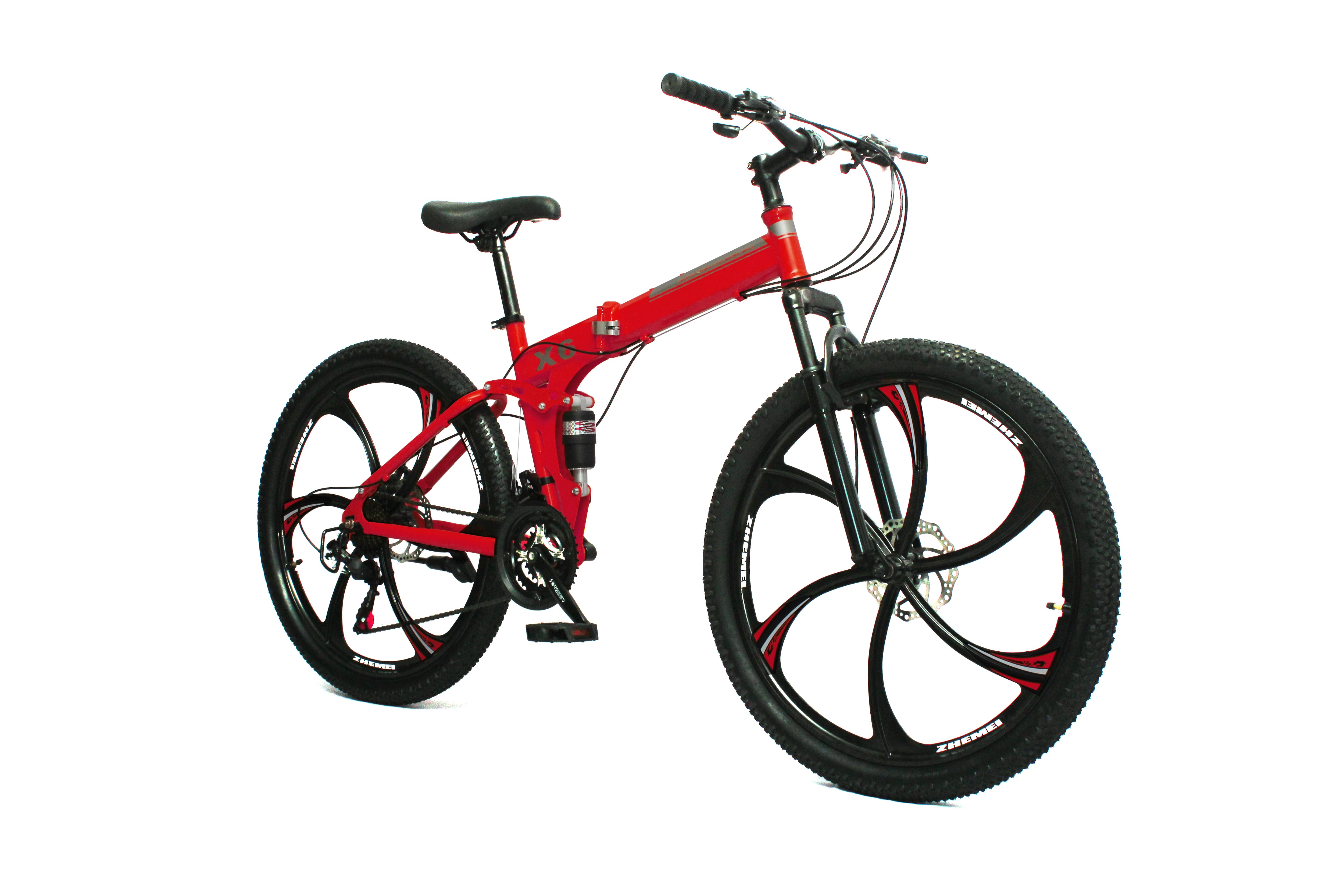 Dual suspension deals folding bike