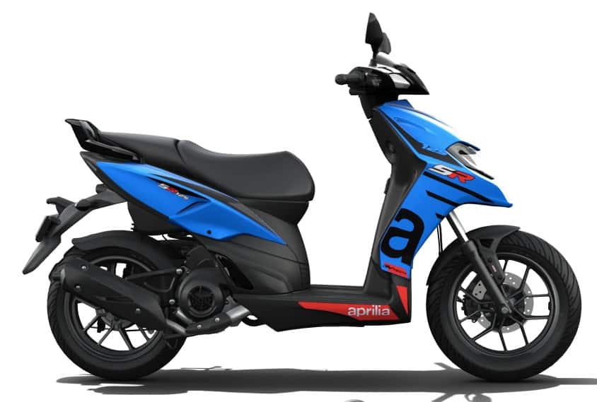 Aprilia SR 125 Facelift Blue on EMI Bajaj Mall