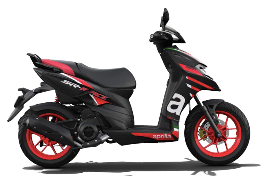 Aprilia SR 160 Race Black on EMI Bajaj Mall