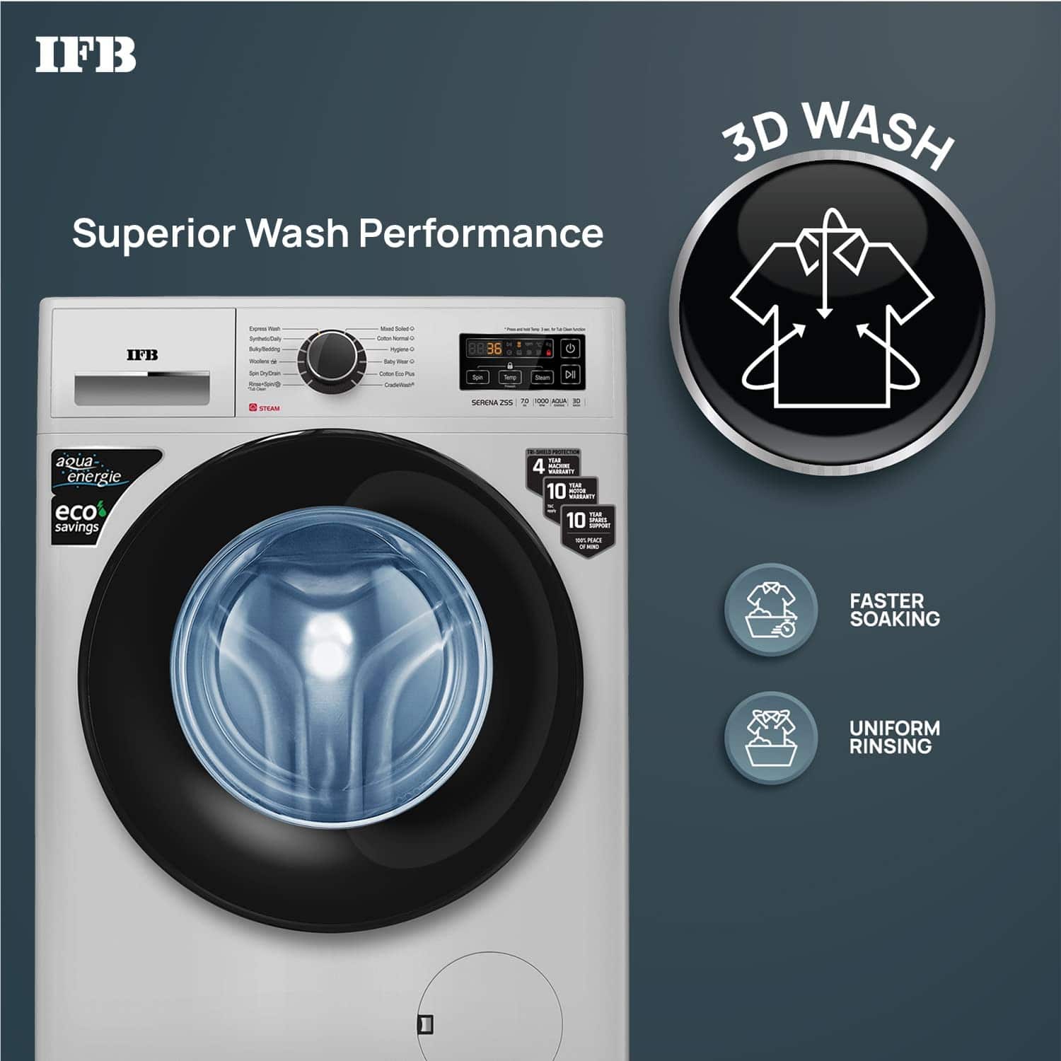 ifb washing machine serena zss 7010