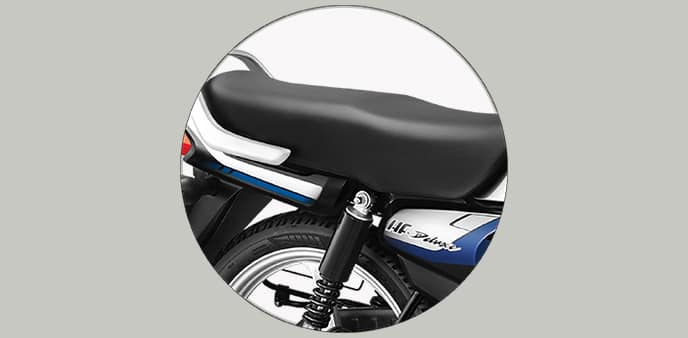 Hero HF Deluxe Kick Start Drum Alloy Wheel Heavy Grey with Black on EMI Bajaj Mall